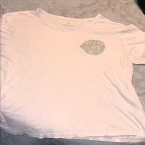 American Eagle girl-power Crop top